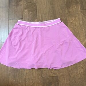 Peter Millar Womens‎ Golf Skort Pink Size L UPF 50+ Stretch Pull On